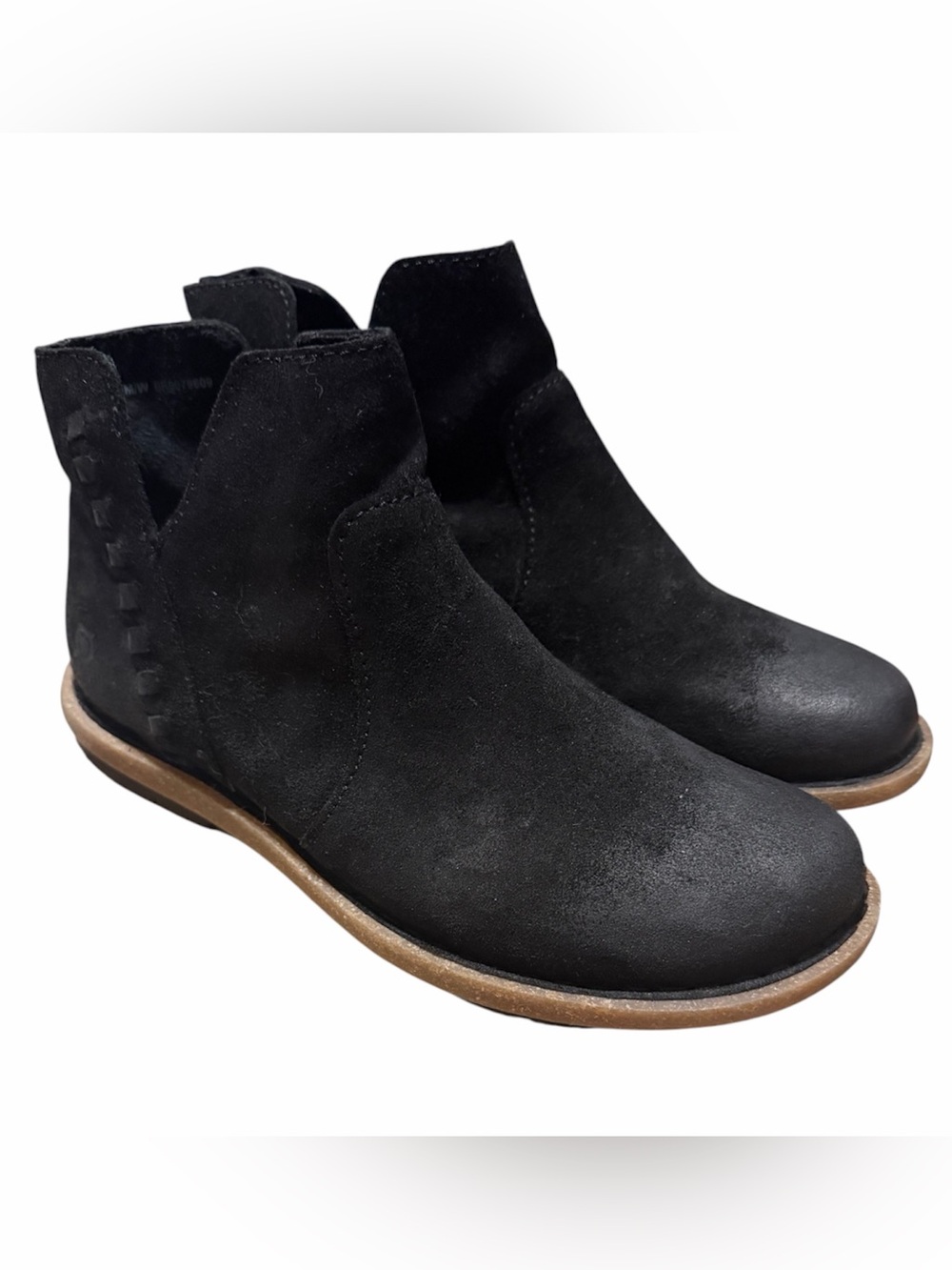 BORN black suede Taj booties